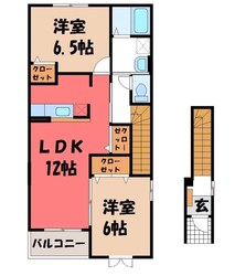 アルエット Aの物件間取画像